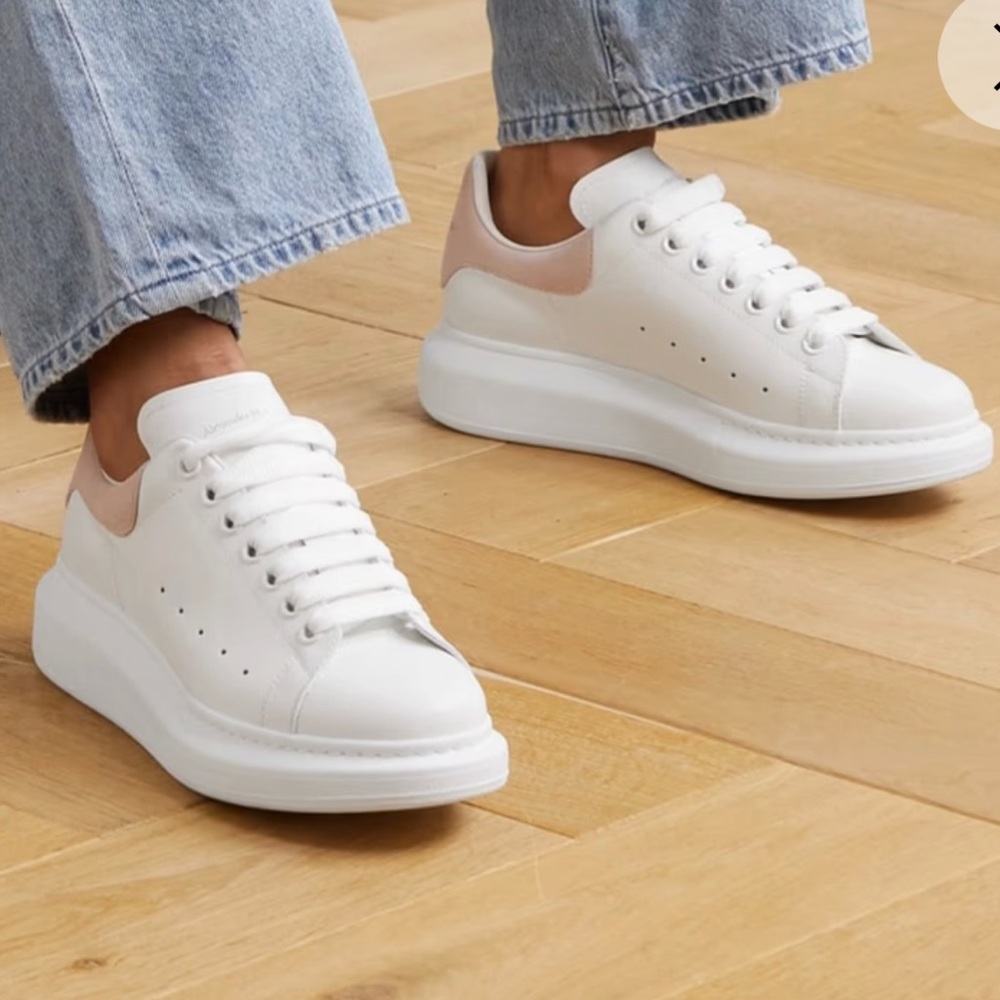 White and Cream Women's Sneakers